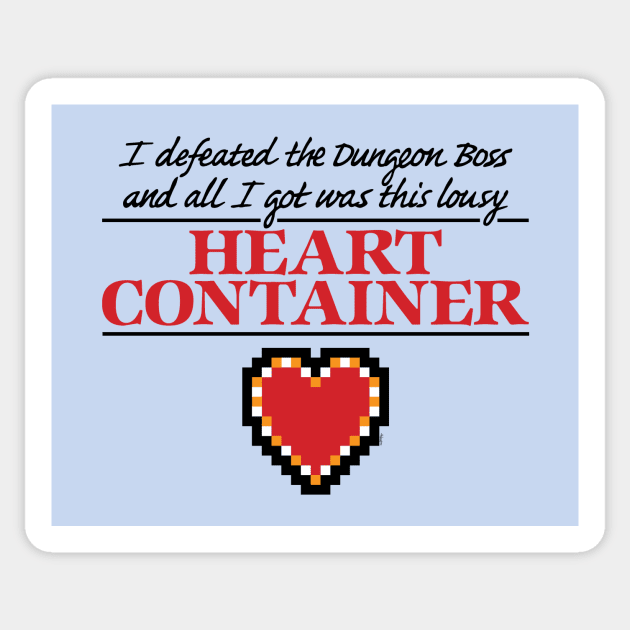 Lousy Heart Container Sticker by mikehandyart